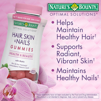 Nature's Bounty® Hair, Skin and Nails, 230 Gummies Imagem 1