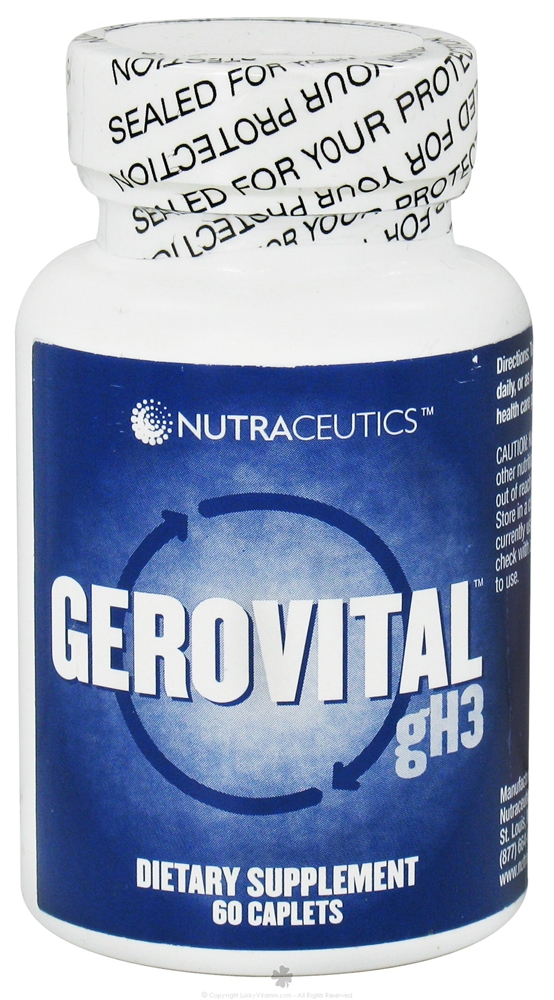  Gerovital Gh3 - 60 Caplets  Nutraceutics  Imagem 1