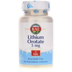 Kal Lithium Orotate 5 Mg  60 Vcaps