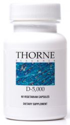 Thorne Research - Vitamin D-5000 - Vitamin D3 Supplement - 60 Capsules