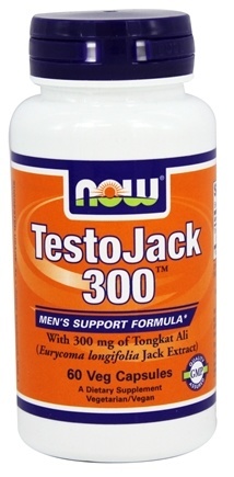 NOW Foods - TestoJack 300 Men's Support Formula 300 mg. - 60 Vegetarian Capsules Imagem 1