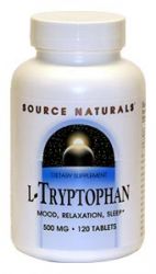 L-Tryptophan - 500 mg 120 tablets Source Naturals