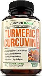 Turmeric Curcumin with BioPerine 60 Vegetarian Capsules - Vimerson Health