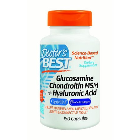 Doctor's Best Glucosamine Chondroitin MSM and Hyaluronic 150 Caps Imagem 1