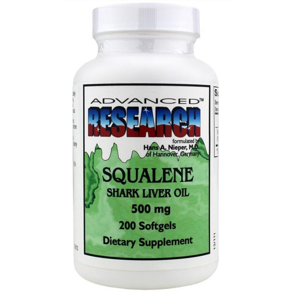 Nutricao Natural Advanced Research Squalene Shark Liver Oil 500 mg