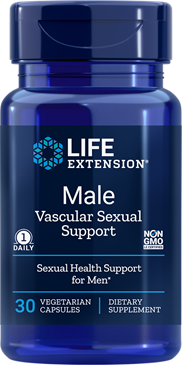 Male Vascular Sexual Support 30 vegetarian capsules L.E. Imagem 1