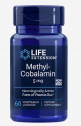 Methylcobalamin 5 mg, 60 vegetarian lozenges Life Extension 