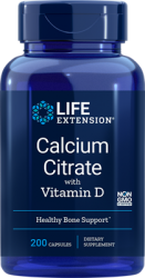 Calcium Citrate with Vitamin D - 300 capsules Life Extension
