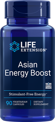 Asian Energy Boost 90 vegetarian capsules Life Extension Imagem 1