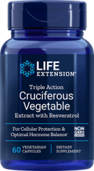 Triple Action Cruciferous Vegetable Extract with Resveratrol 60 vegetarian capsules L.E.