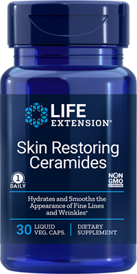 Skin Restoring Ceramides 30 liquid vegetarian capsules Life Extension Imagem 1
