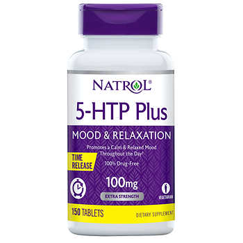 Natrol® 5-HTP 100 mg, 150 Tablets  Time Release  Imagem 1