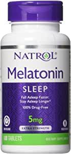 Natrol, Melatonin TR, Time Release, 5 mg, 100 Tablets  Imagem 1