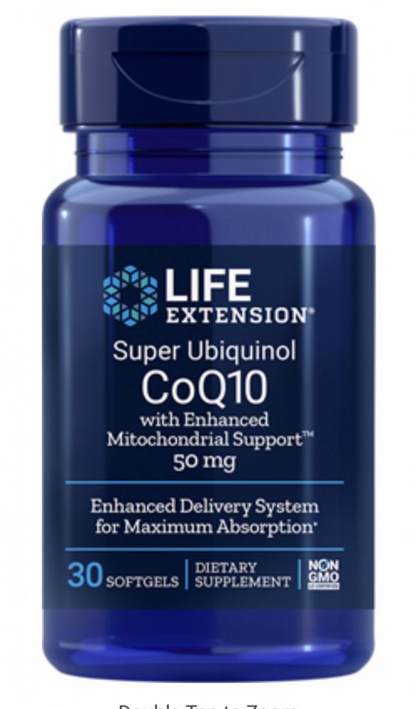  Super Ubiquinol CoQ10 with Enhanced Mitochondrial Support™      50 mg, 30 softgels Life Extension Imagem 1