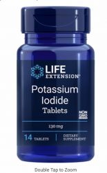  Potassium Iodide Tablets 130 mg, 14 tablets 