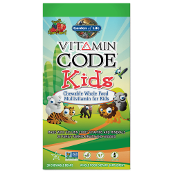 Garden of Life, Vitamin Code, Kids, Chewable Whole Food Multivitamin for Kids, Cherry Berry, 30 Chewable Bears